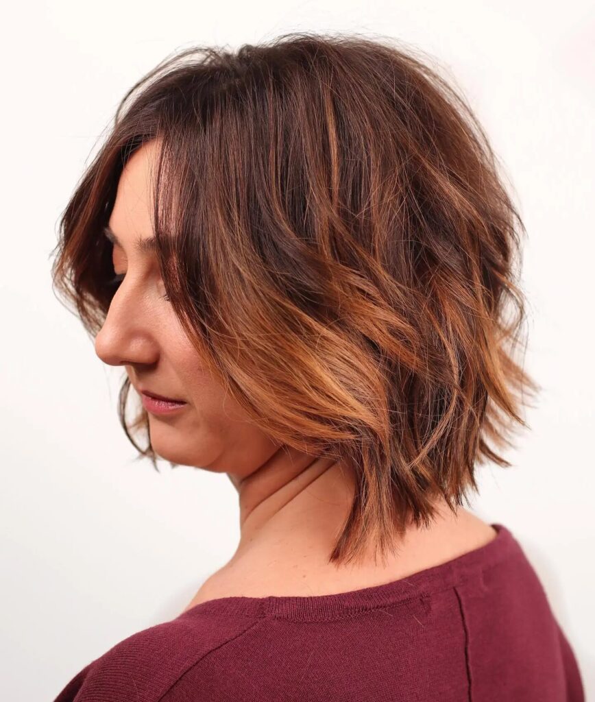 Red Brown Chic: Embrace the Beauty of Choppy Hairstyles