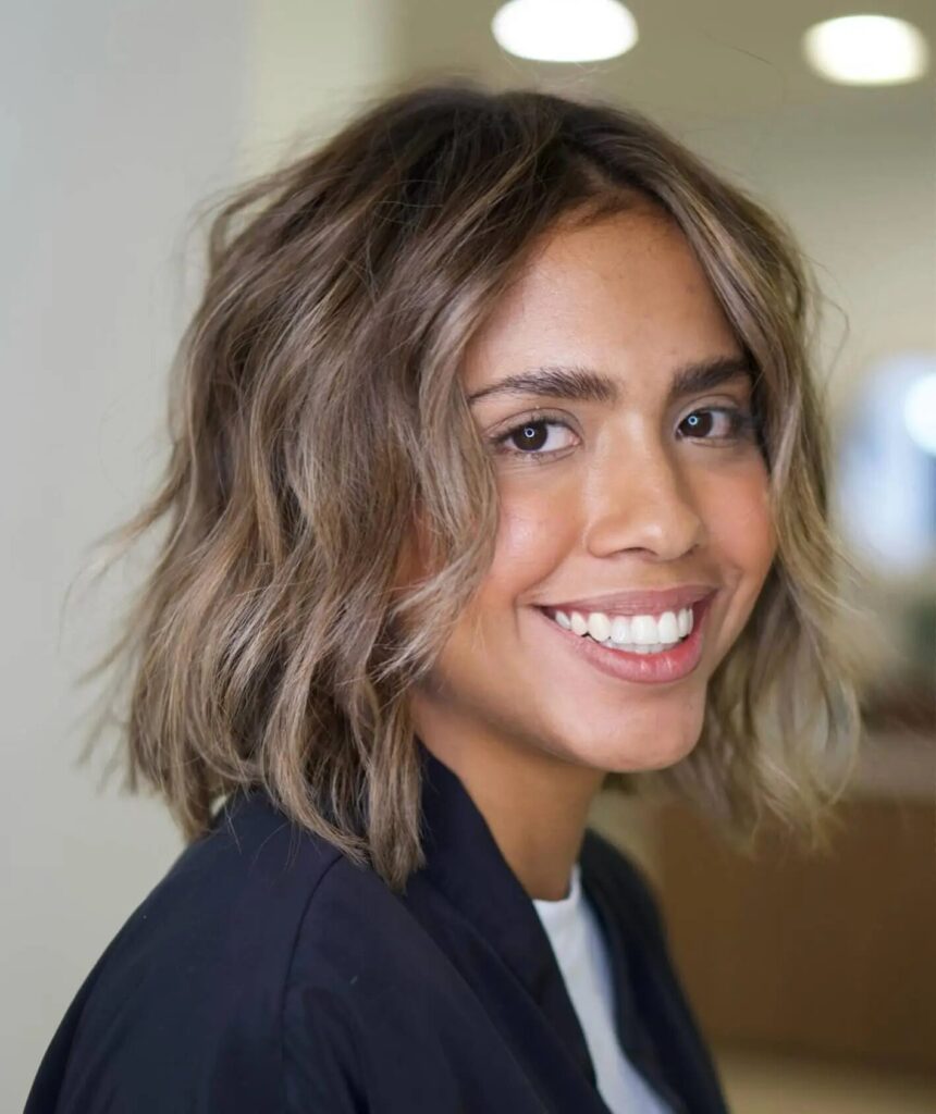 Explore Urban Chic with an Ashy Light Brown Choppy Bob