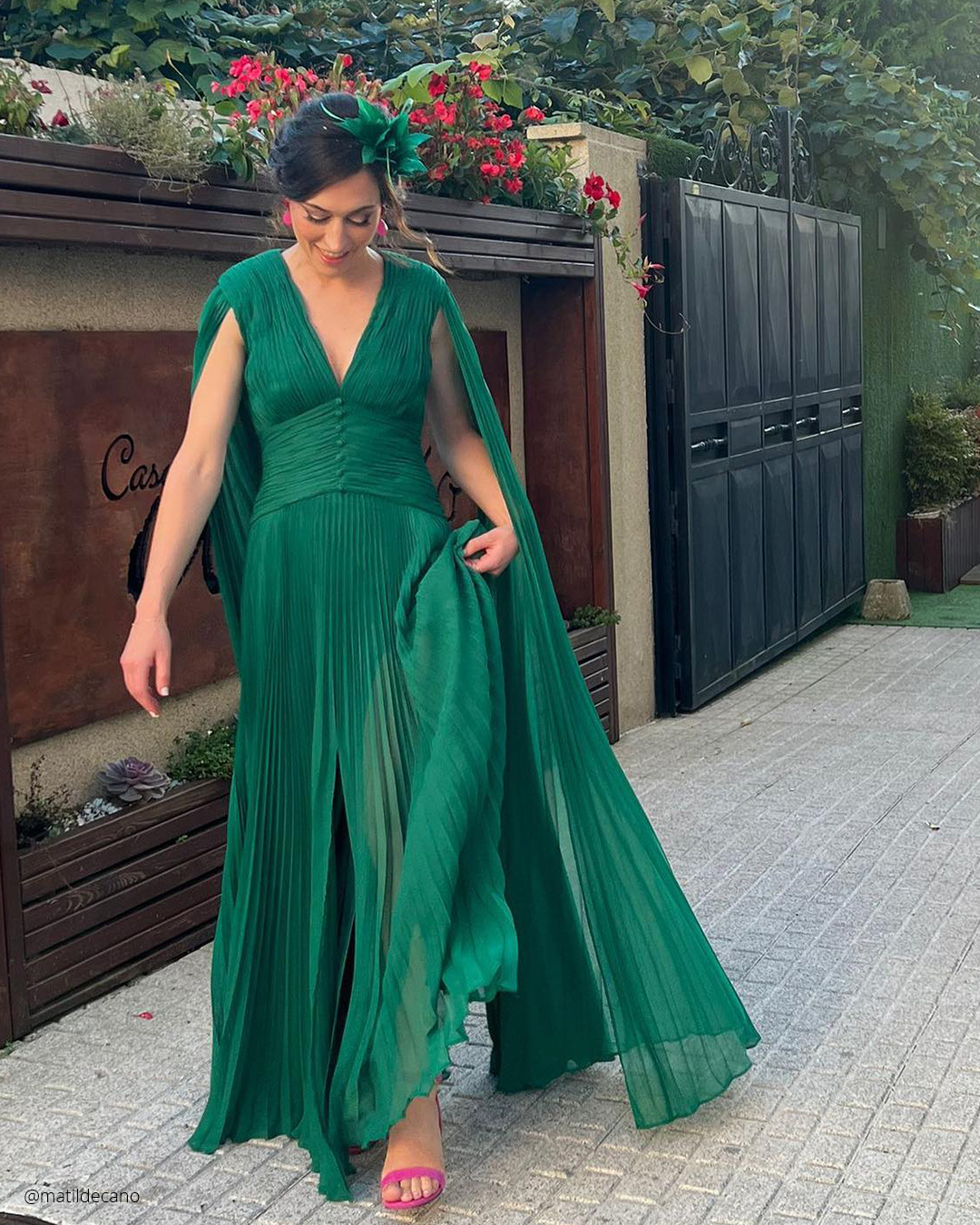 mother of the bride dresses green simple long matildecano