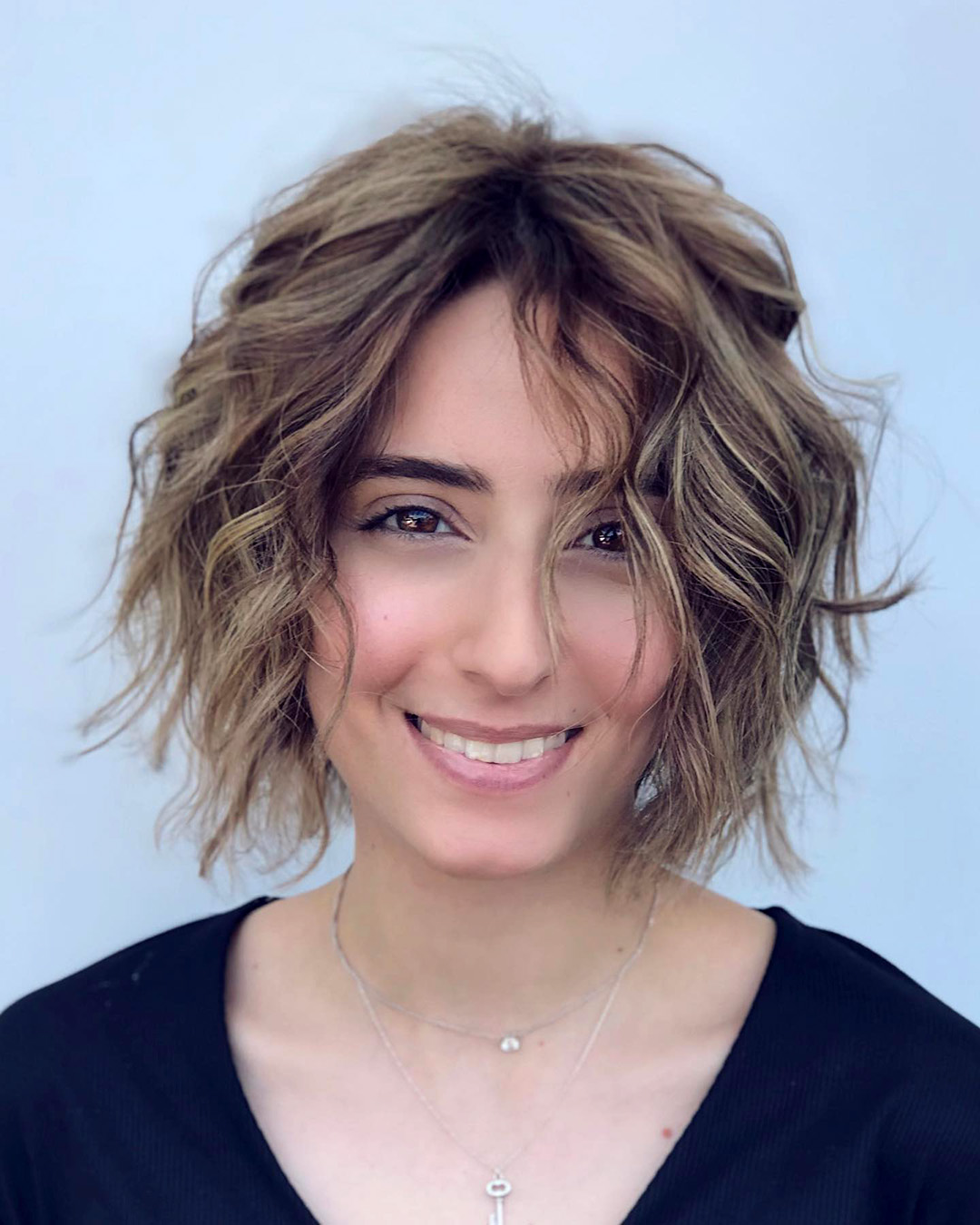 rustic wedding hairstyles volume wavy bob jeanclaudeelmoughayar