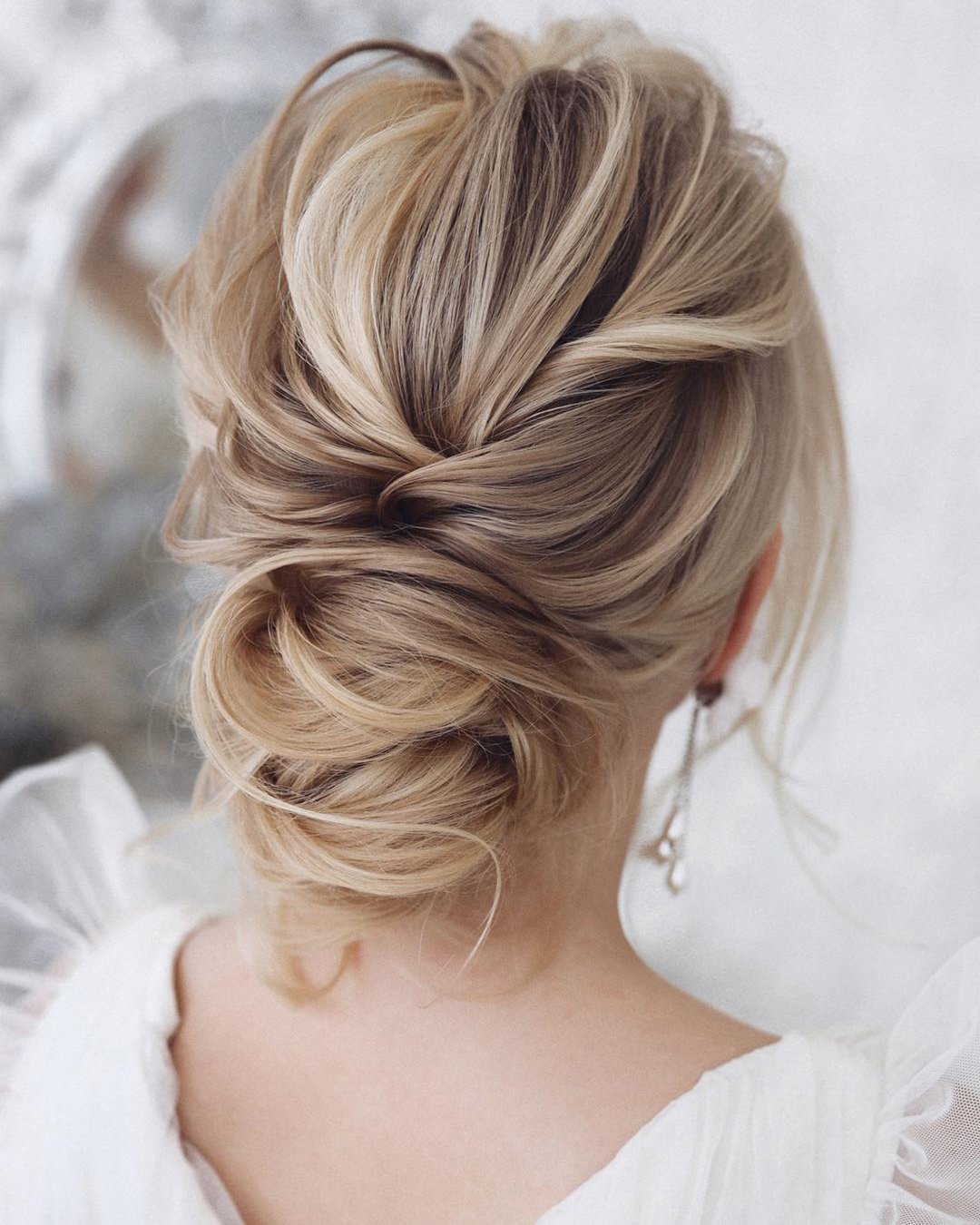 wedding hairstyles for medium hair low updo textured tonyastylist