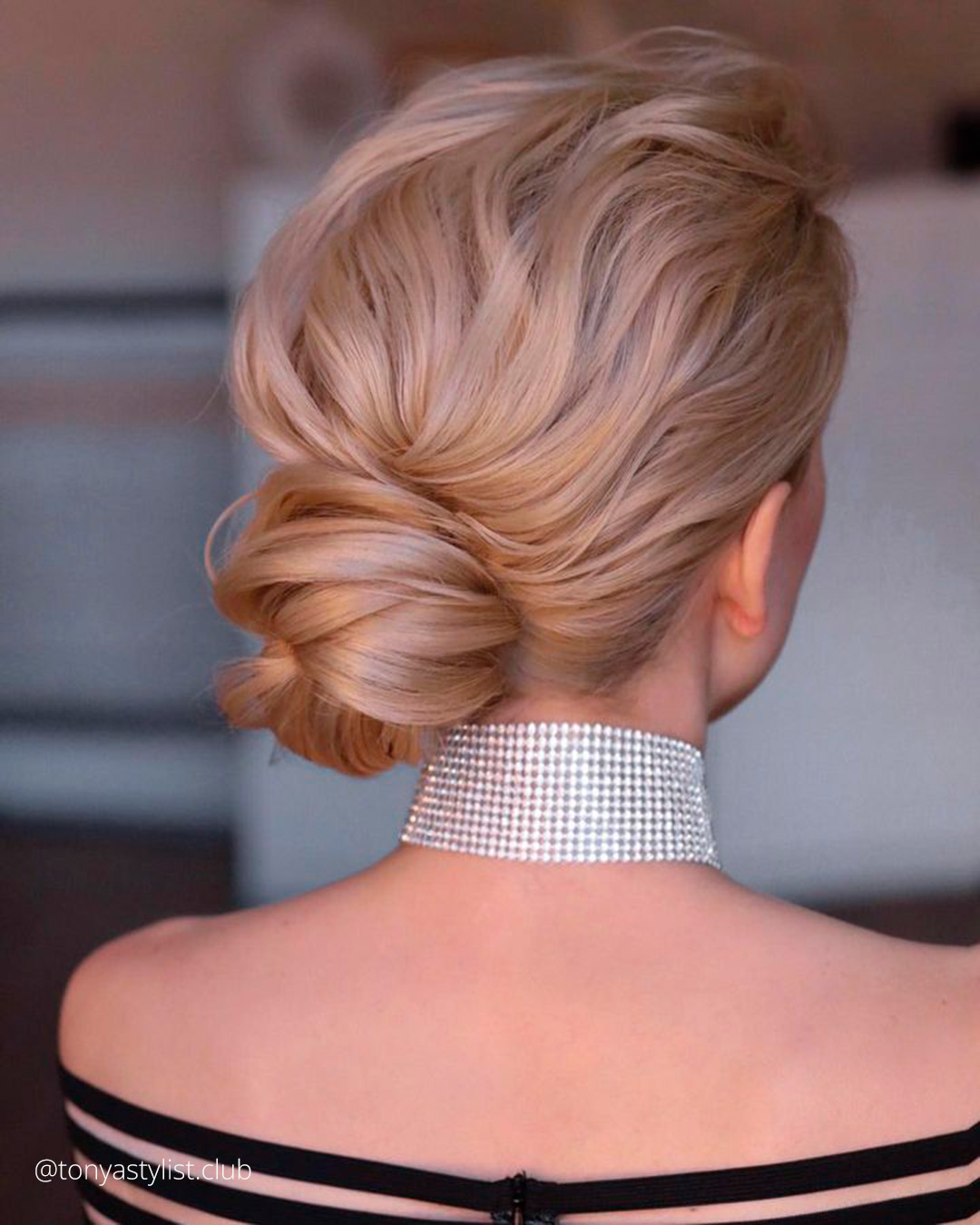 wedding hairstyles for medium hair blonde side bun tonyastylist.club