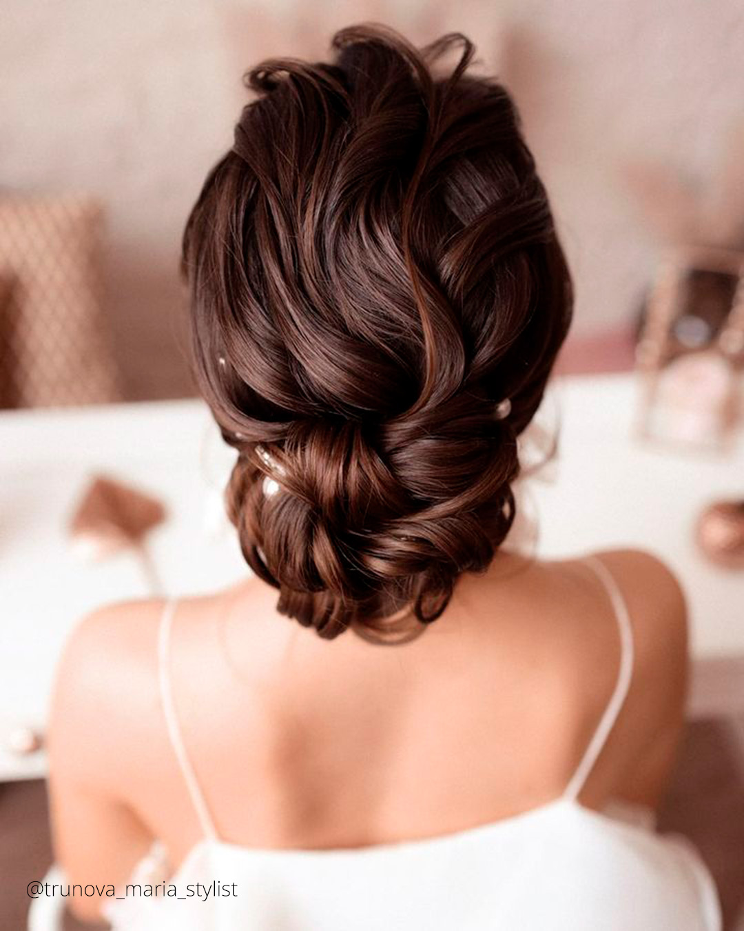 wedding hairstyles for medium hair elegant wavy updo tonyastylist