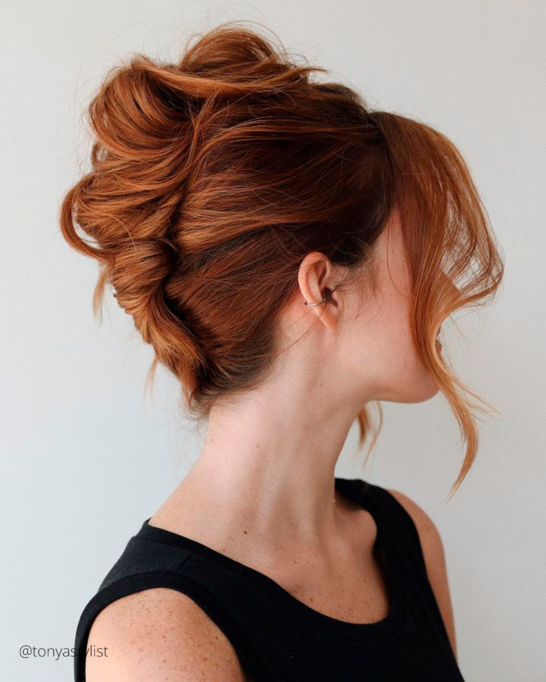 wedding hairstyles for medium hair airy high updo tonyastylist