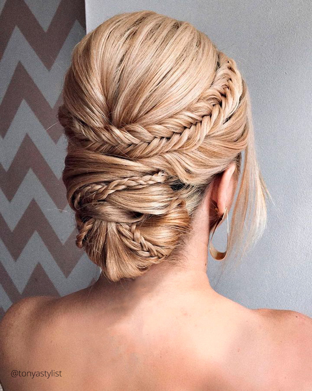 wedding hairstyles for medium hair rustic boho braided updo trunova maria stylist