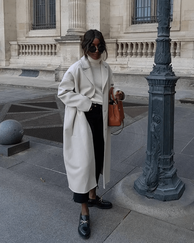 Strong Coat & Chunky Loafers