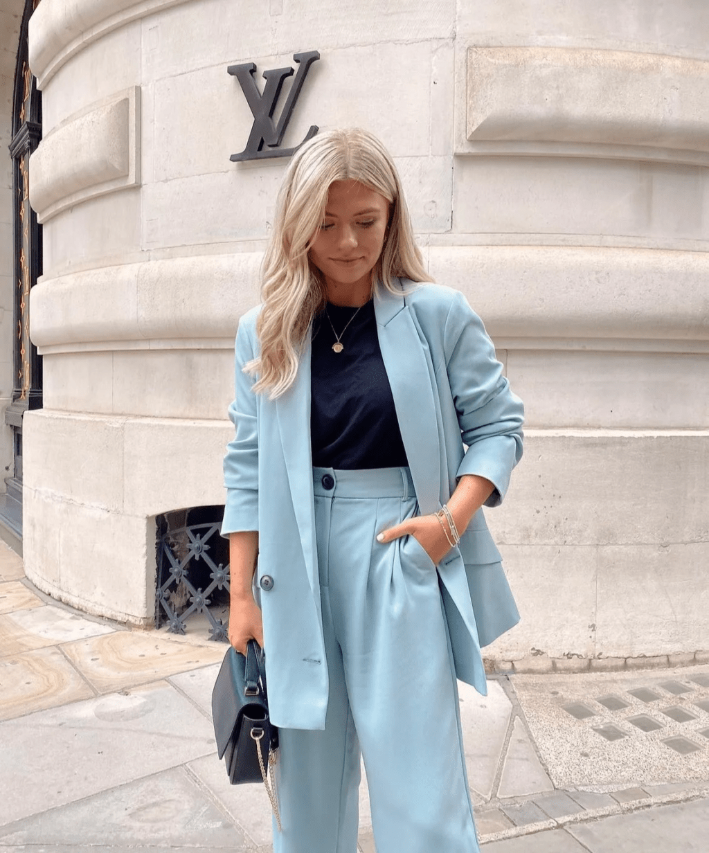 Confident Light Blue Suit