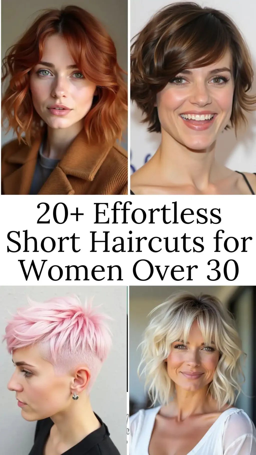 20+ Trendy Short Hairstyles for Women Over 30  | Chic & Modern Looks