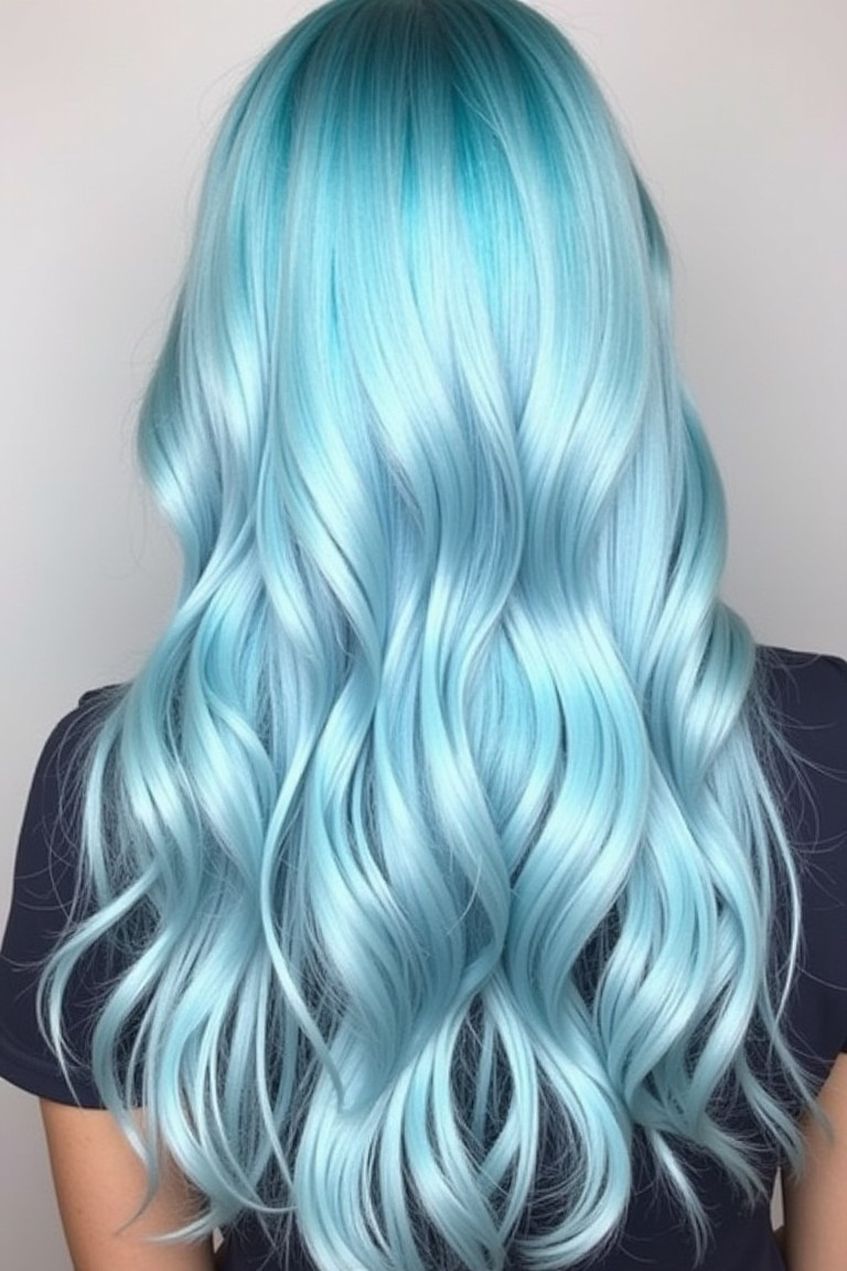 Sky Blue Hair Color